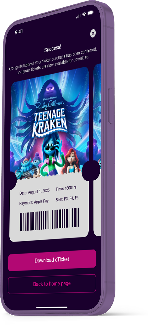 CineTrips iPhone Success Screen