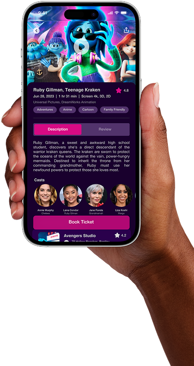 CineTrips Mobile Mockup