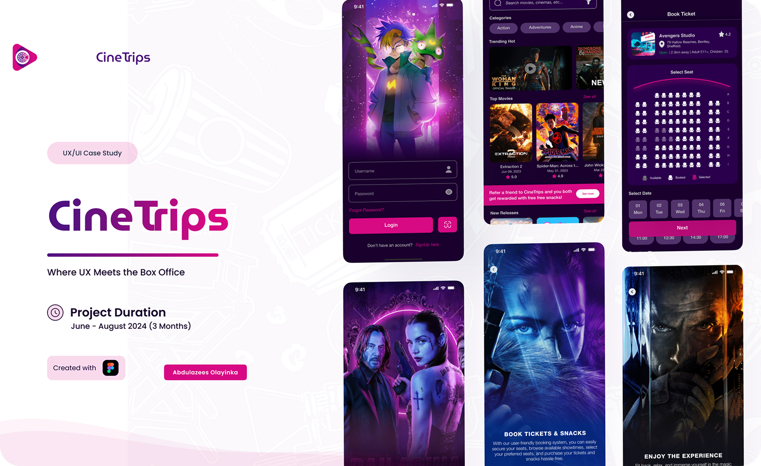 CineTrips - Movie Booking App