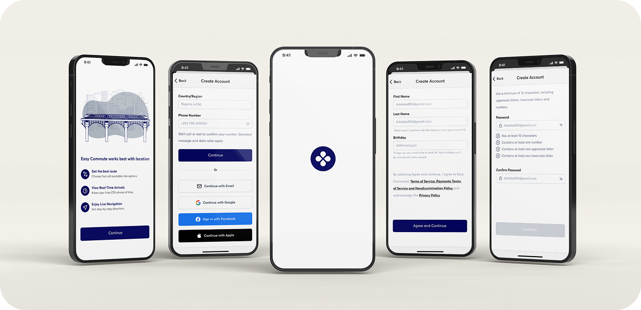 Onboarding Screens